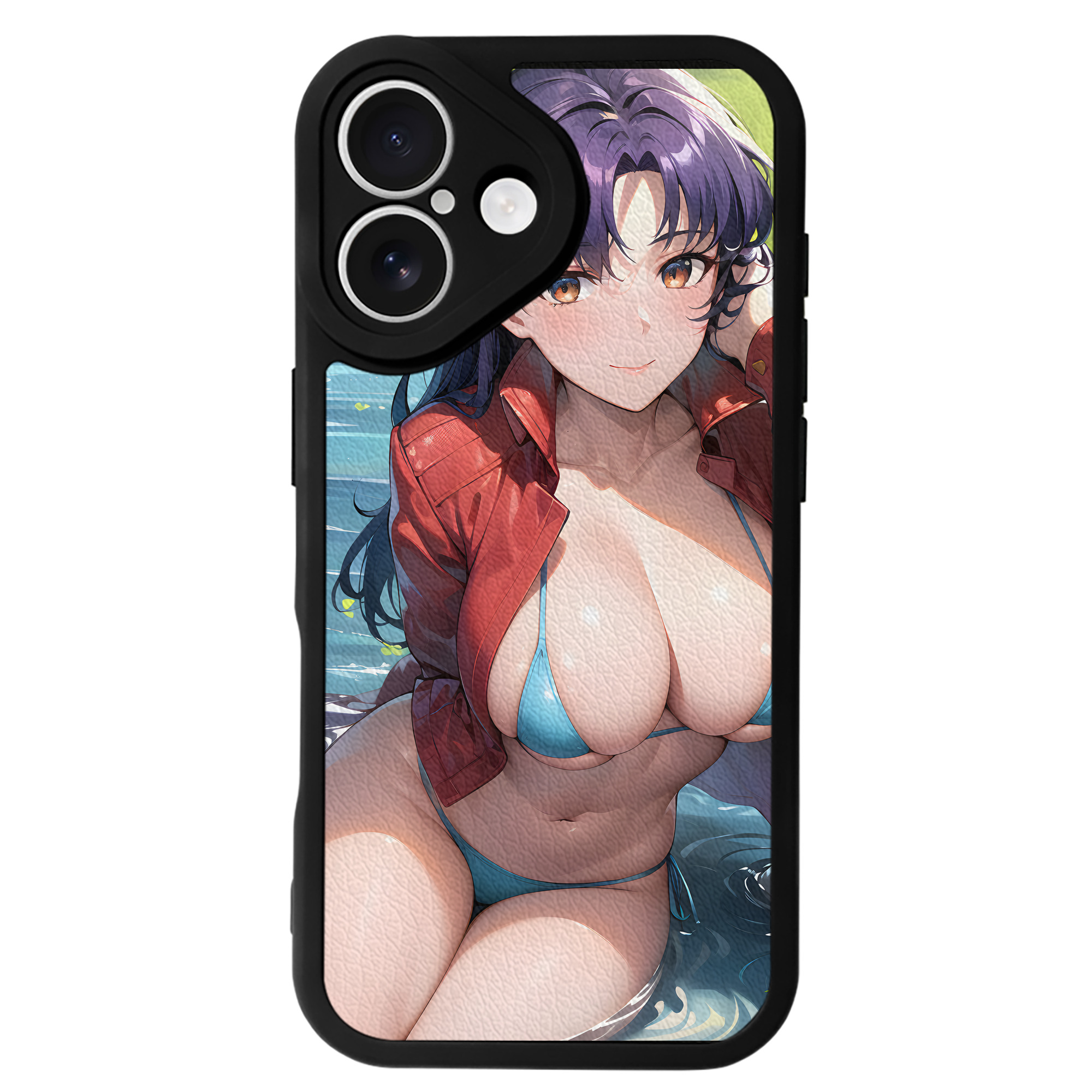 （画像用） EVA 新世紀エヴァンゲリオン 【iPhone 16シリーズ対応】シリコンスマホケース（レザー調） 材質：シリコン